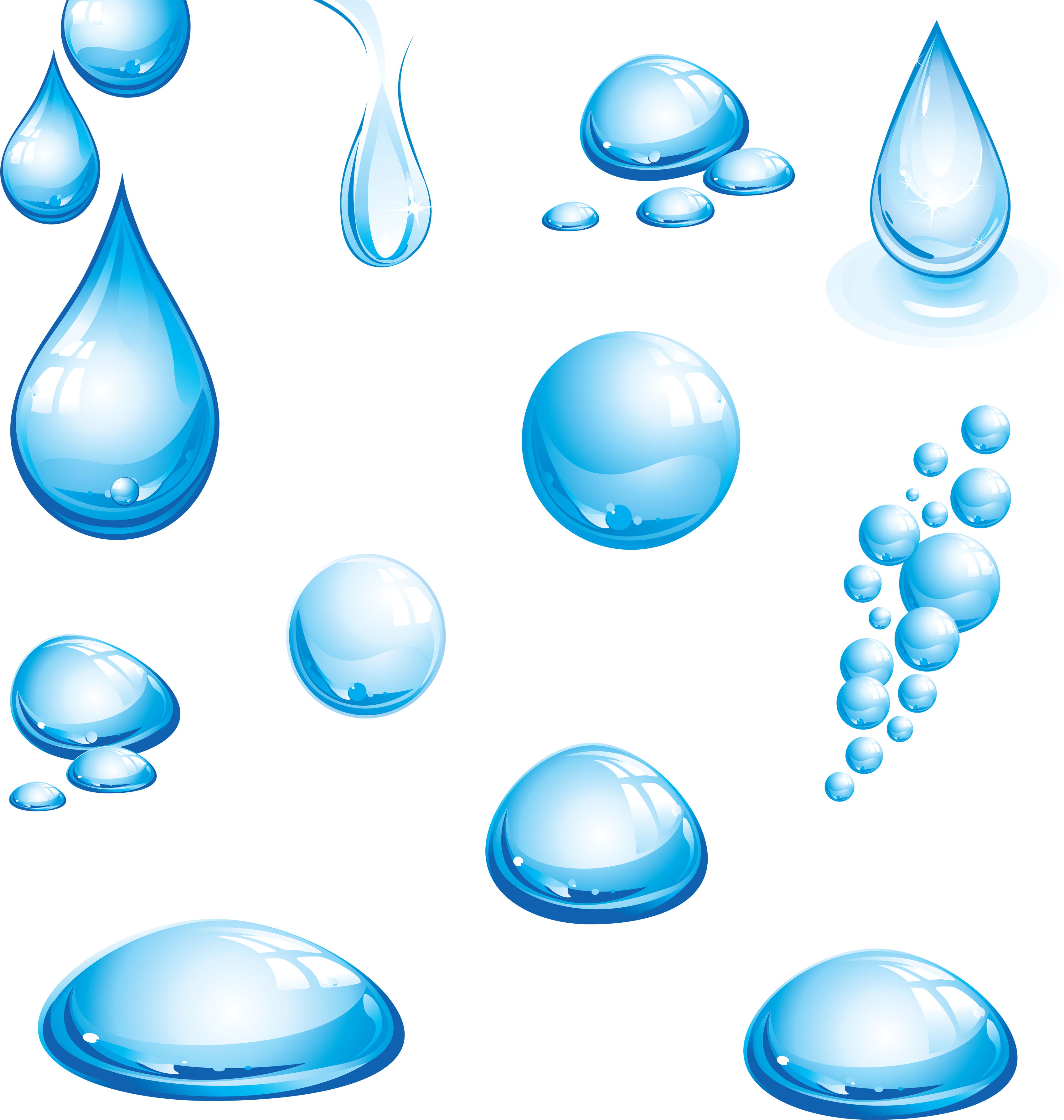 Blue Bubbles PNG Isolated Pic