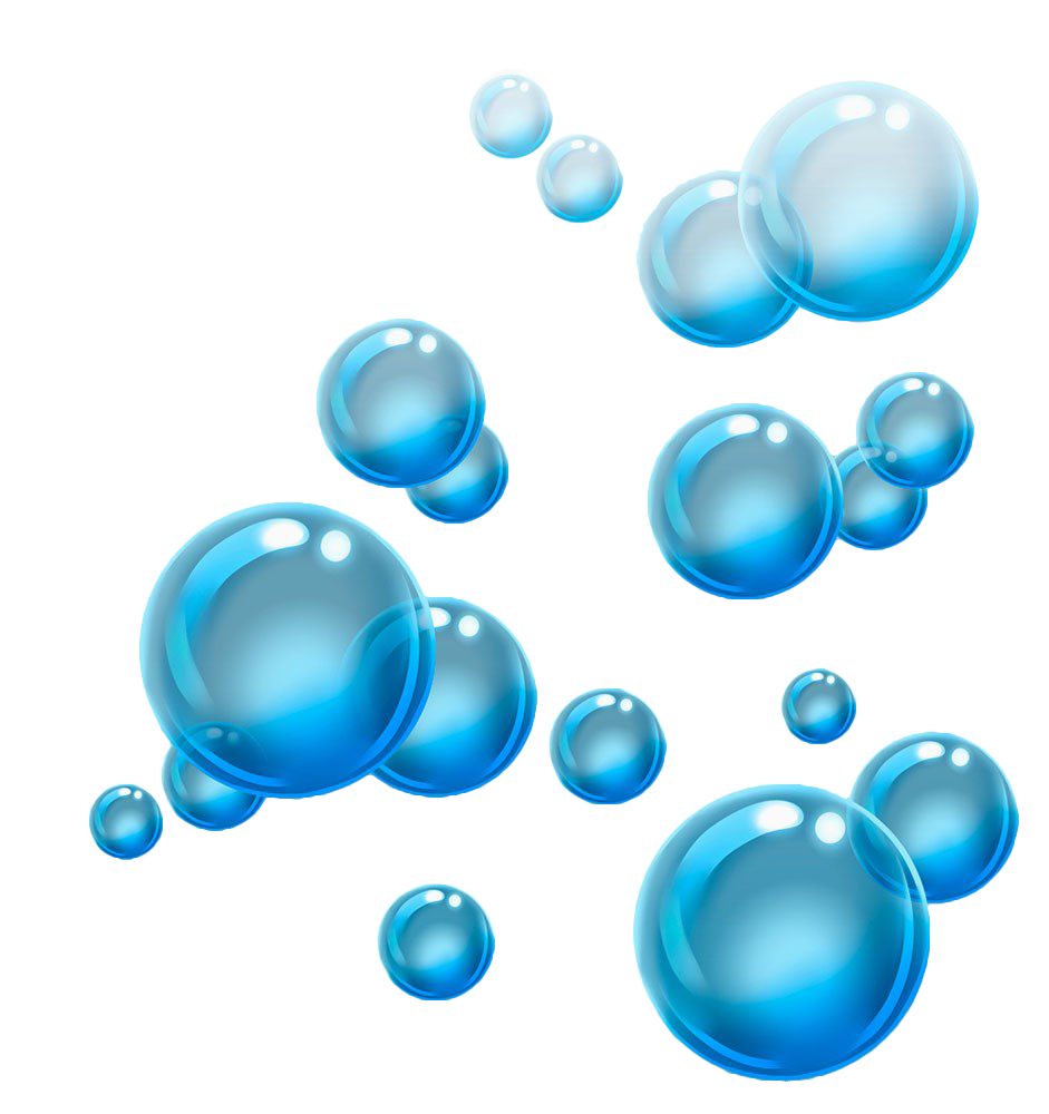 Blue Bubbles PNG Picture