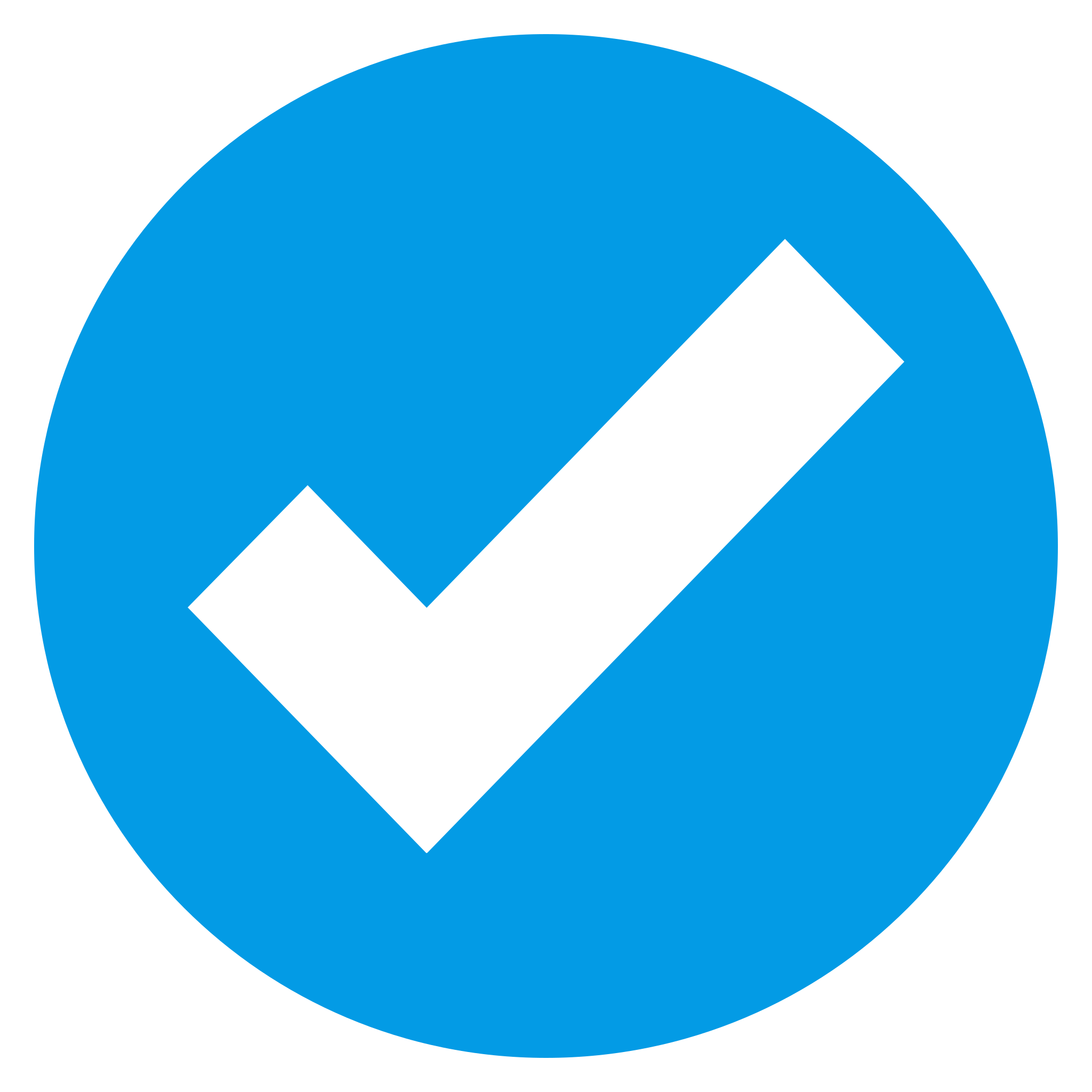 Blue Check PNG File