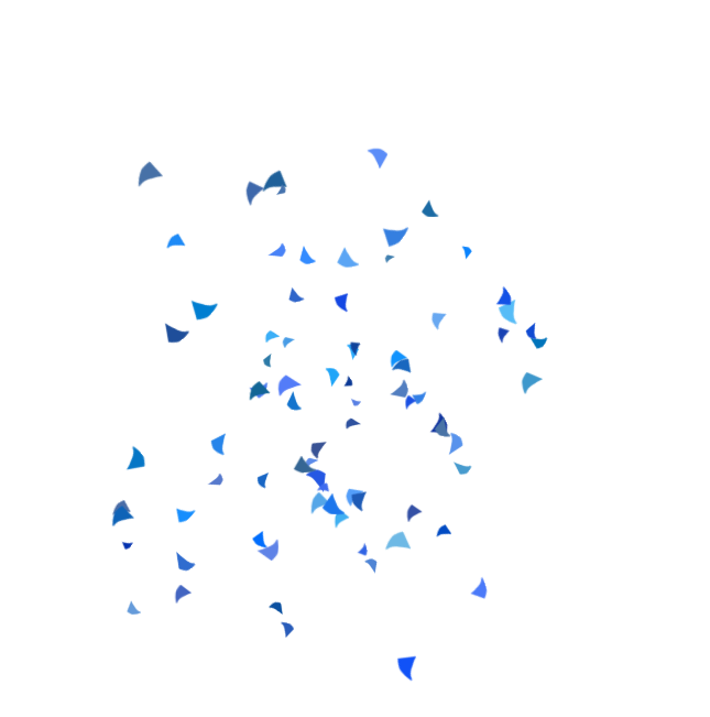 Blue Confetti PNG Transparent