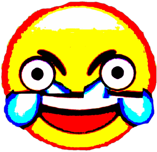 Blue Emoji Meme PNG Clipart