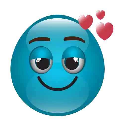 Blue Emoji Meme PNG File