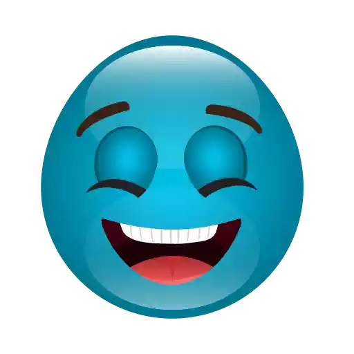 Blue Emoji Meme PNG Image