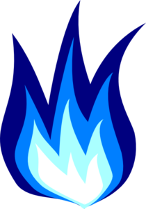 Blue Fire PNG Photo