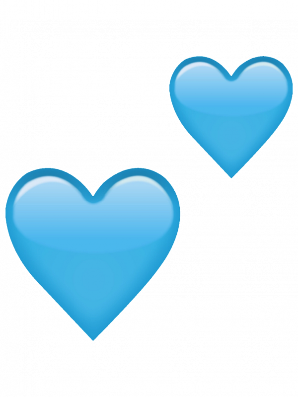 Blue Heart Emoji PNG Image