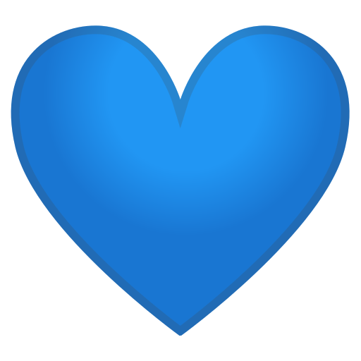Blue Heart Emoji PNG Picture