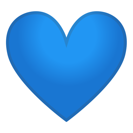 Blue Heart Emoji PNG