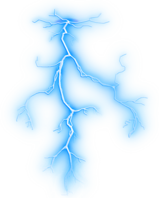 Blue Lightning Bolt PNG Clipart