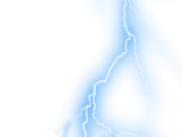 Blue Lightning Bolt PNG Image