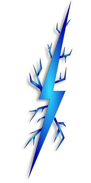 Blue Lightning Bolt PNG Photo
