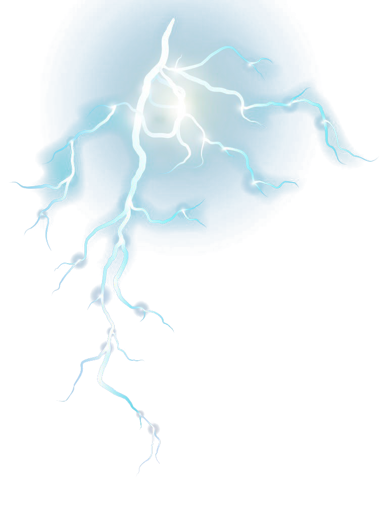 Blue Lightning PNG HD Isolated