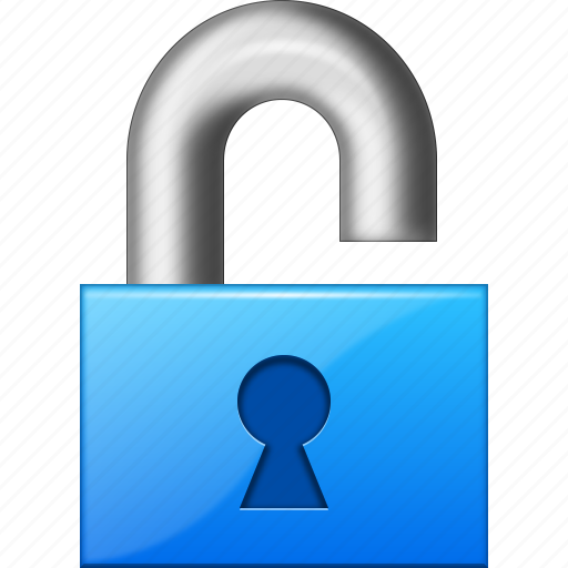 Blue Lock PNG Clipart