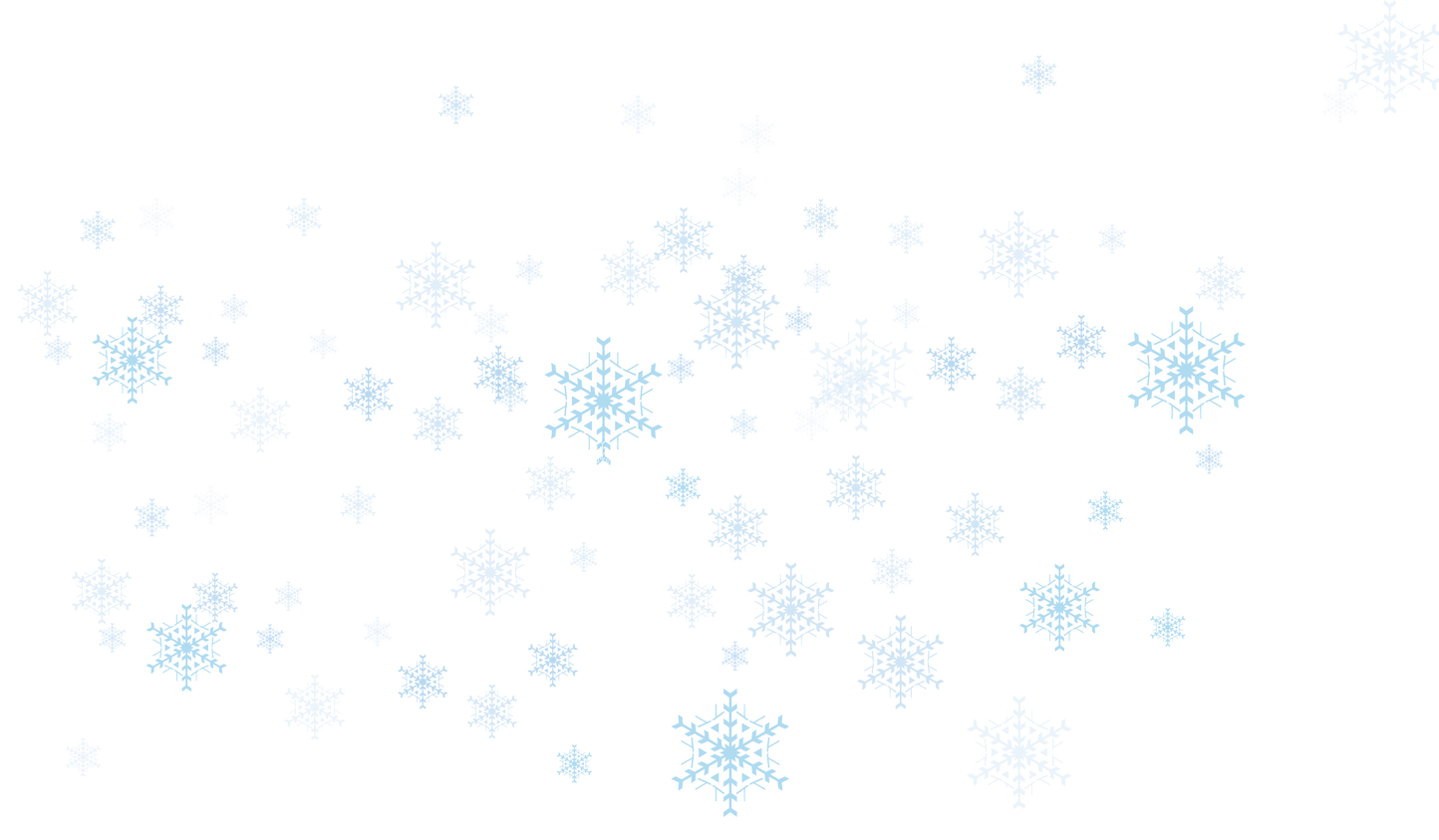 Blue Snowflakes PNG Pic