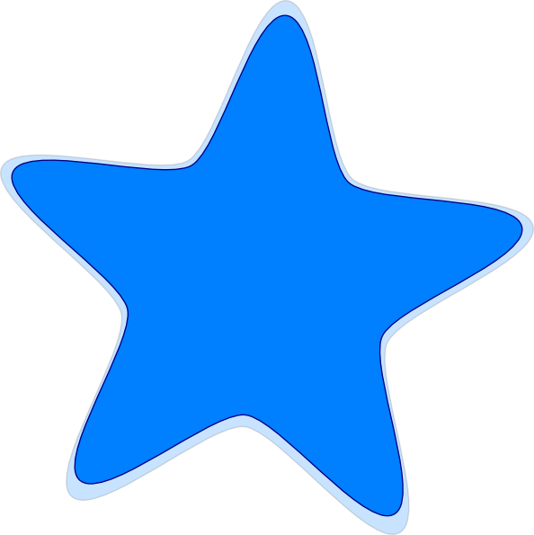 Blue Star PNG Photo