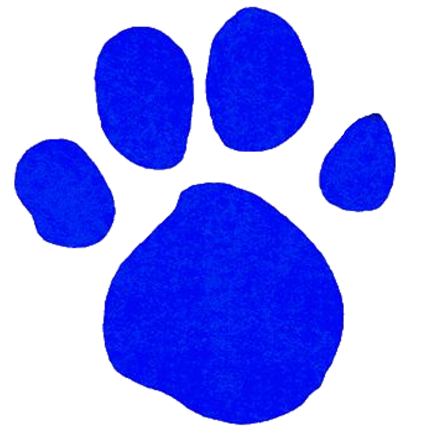 Blue’s Clues Paw Print PNG Isolated Image