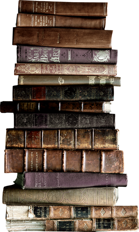 Book Stack PNG Isolated Image