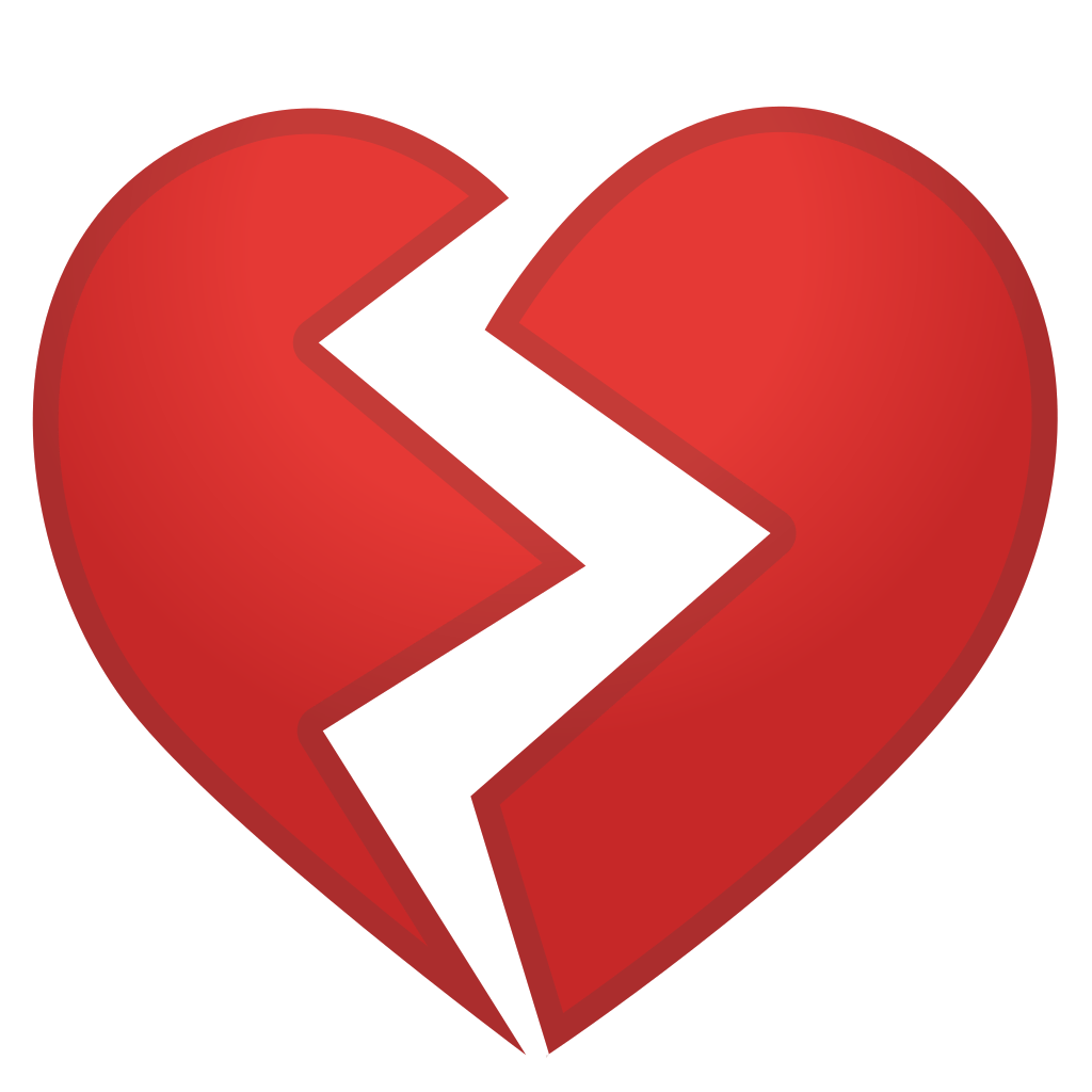 Broken Heart Emoji PNG File