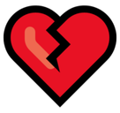 Broken Heart Emoji PNG HD