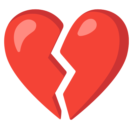 Broken Heart Emoji PNG Photo