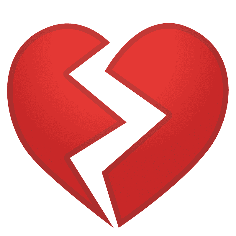 Broken Heart Emoji PNG Picture