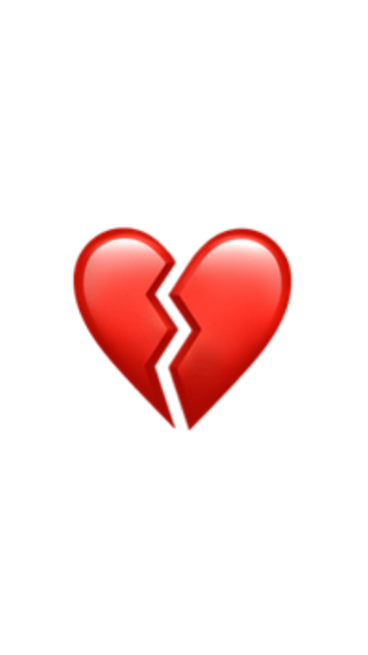 Broken Heart Emoji PNG Transparent