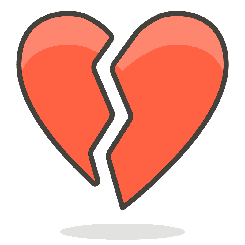 Broken Heart Emoji Transparent PNG
