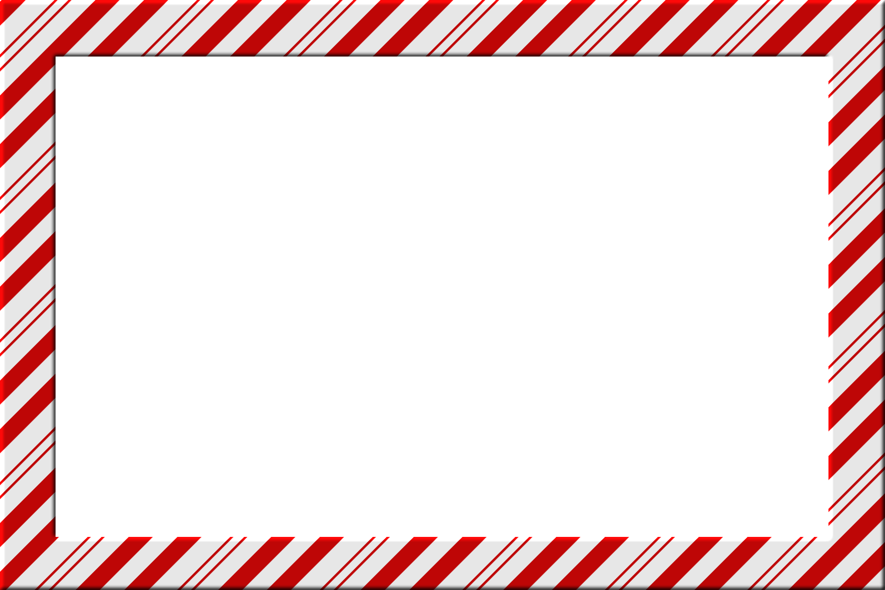 Candy Cane Frame PNG File