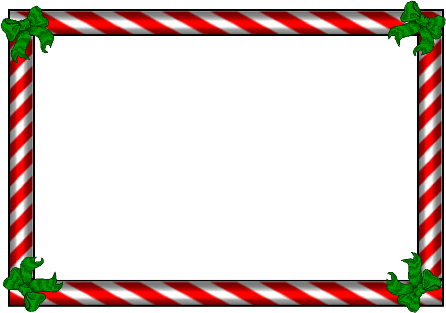 Candy Cane Frame PNG Image