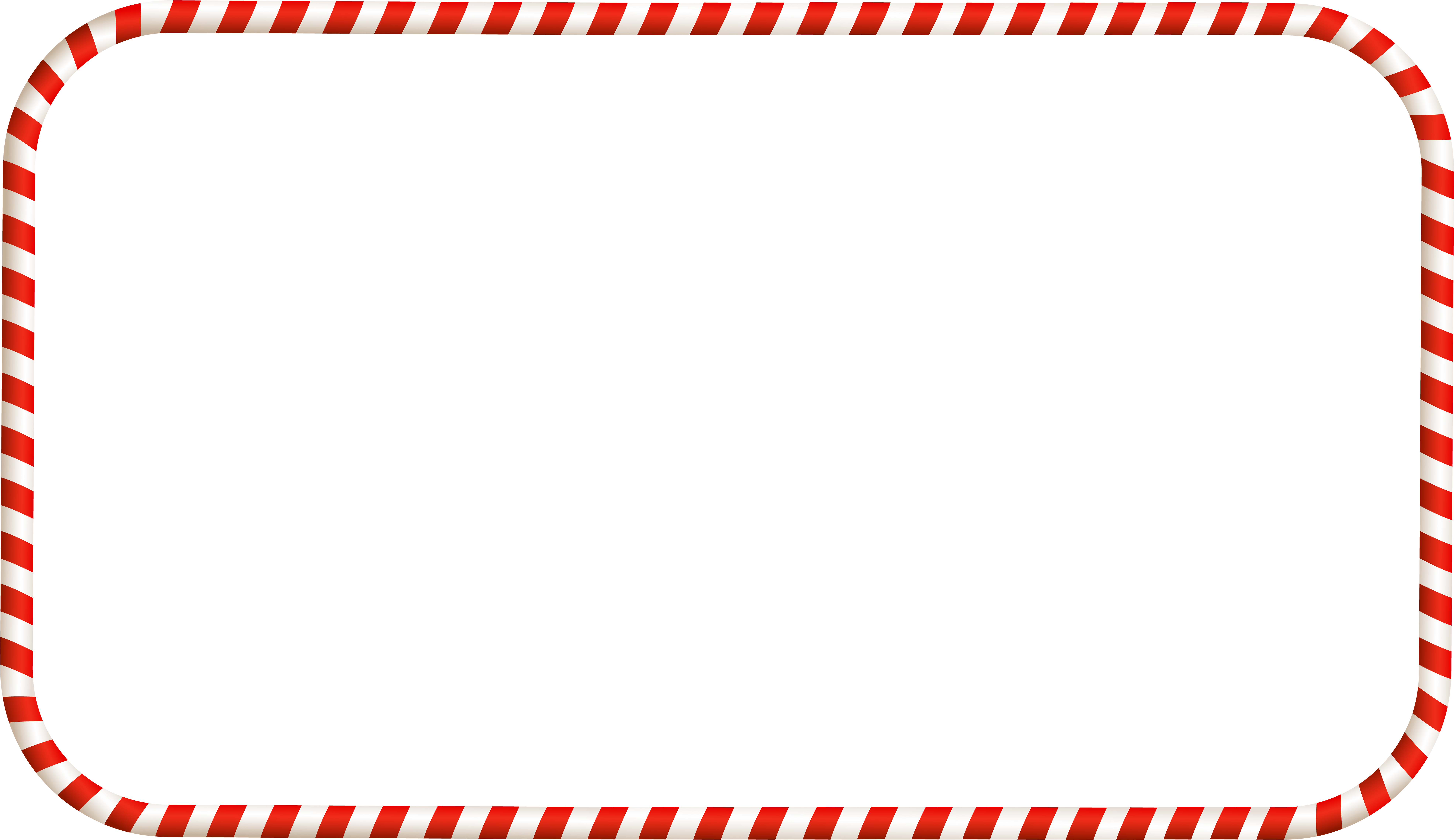 Candy Cane Frame PNG Isolated HD