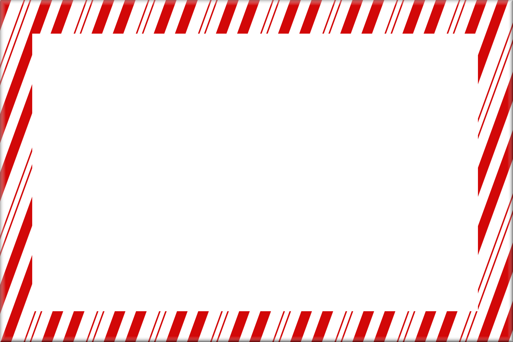 Candy Cane Frame PNG Photo