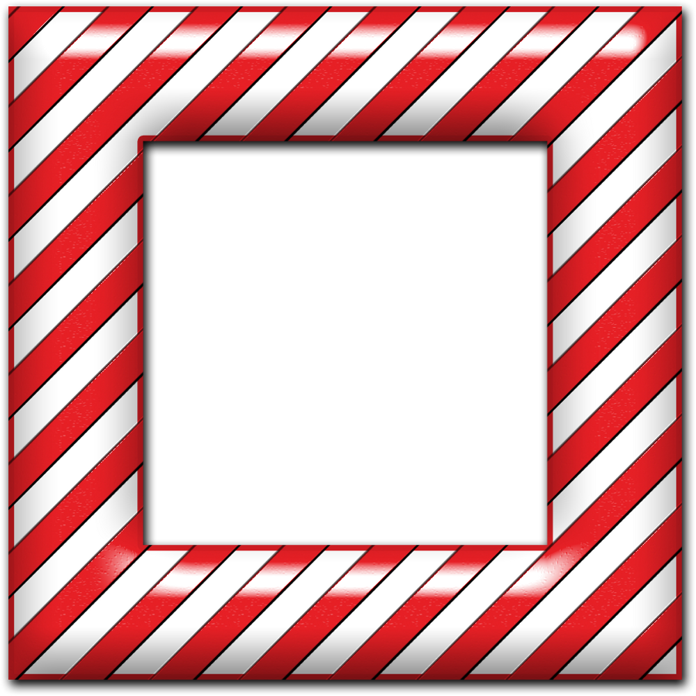 Candy Cane Frame PNG Pic