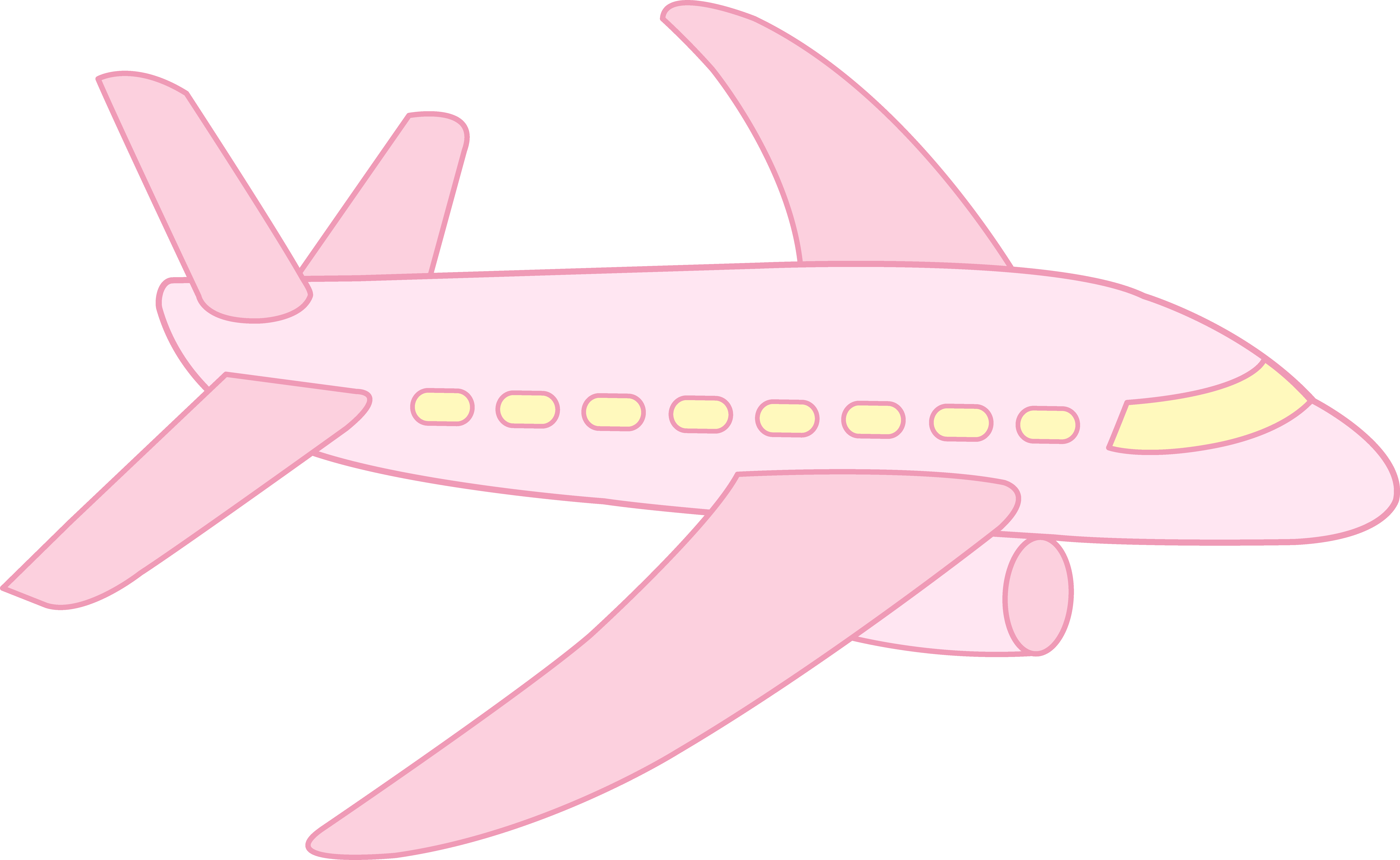 Cartoon Airplane PNG HD Isolated