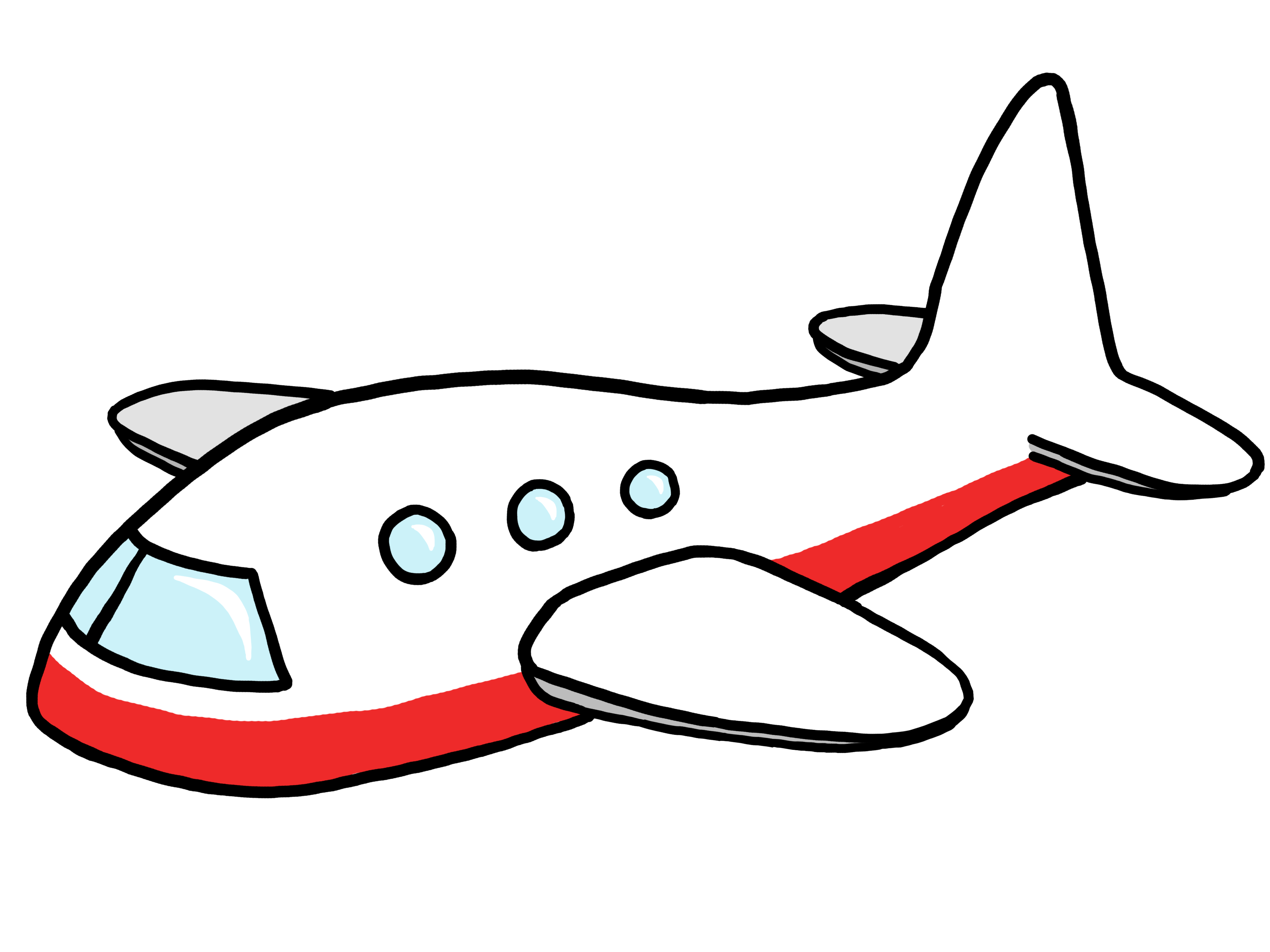Cartoon Airplane PNG HD