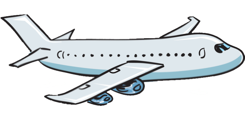 Cartoon Airplane PNG Isolated HD