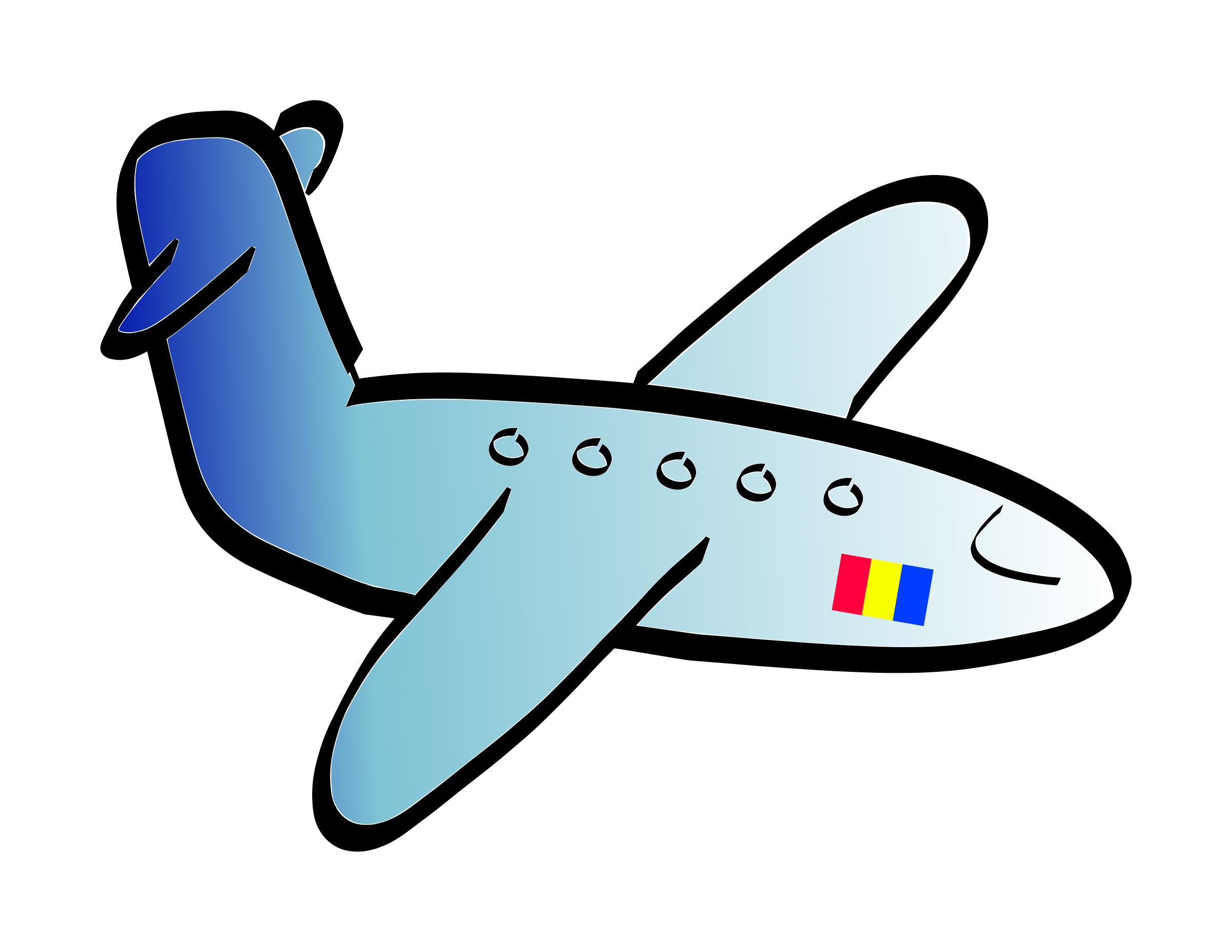 Cartoon Airplane PNG Picture
