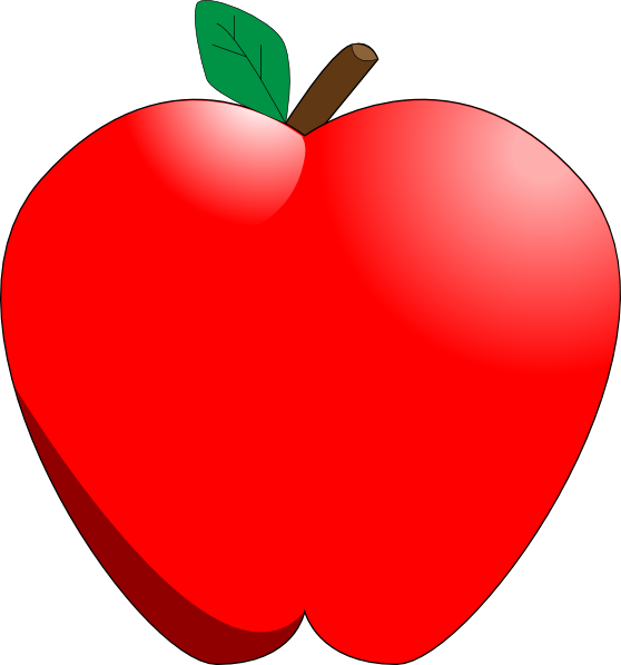 Cartoon Apple PNG HD Isolated