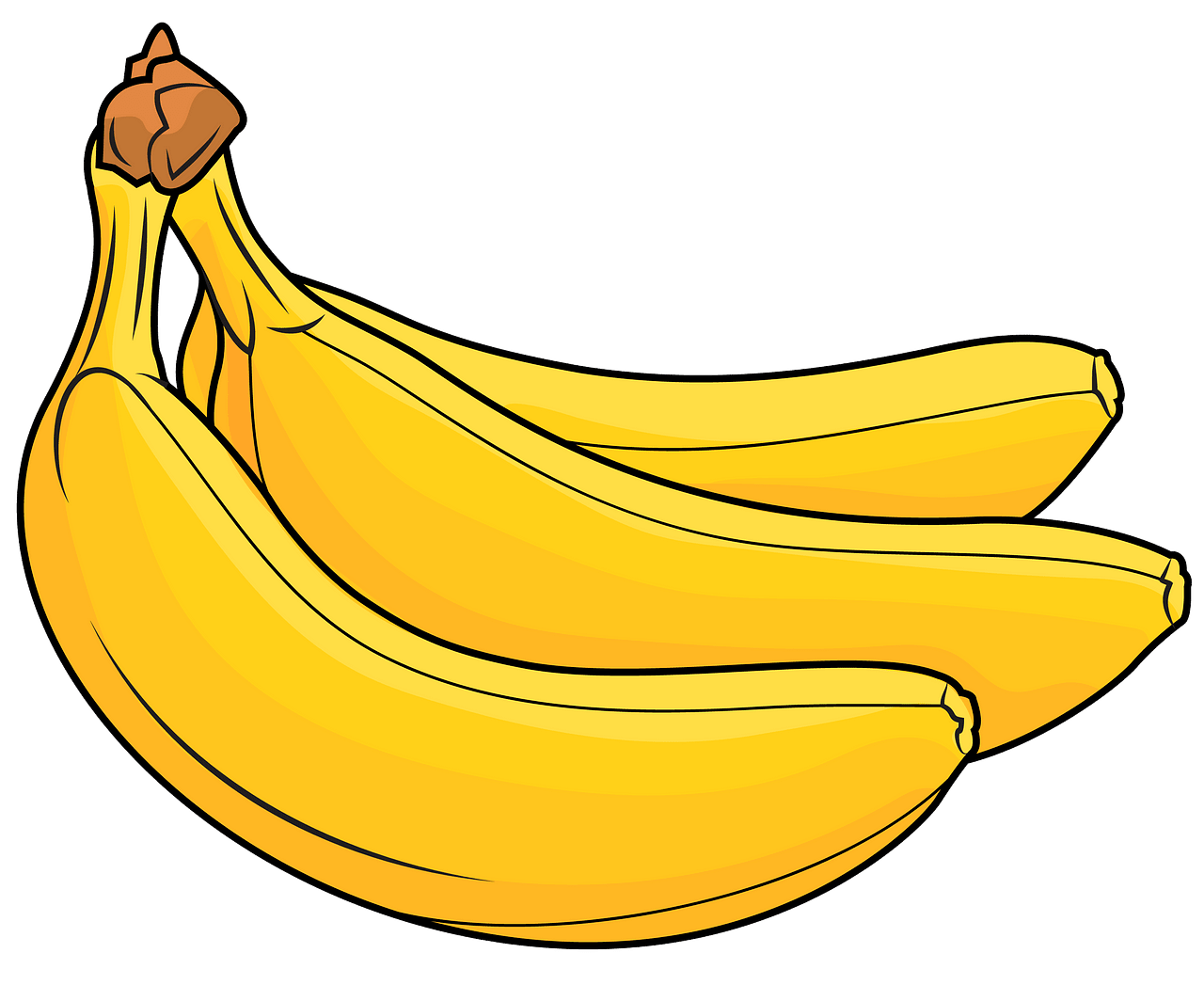 Cartoon Banana PNG Image