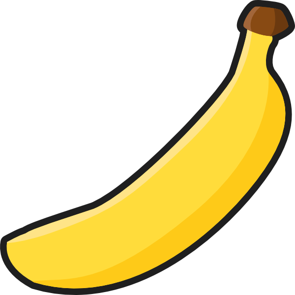 Cartoon Banana PNG Photo