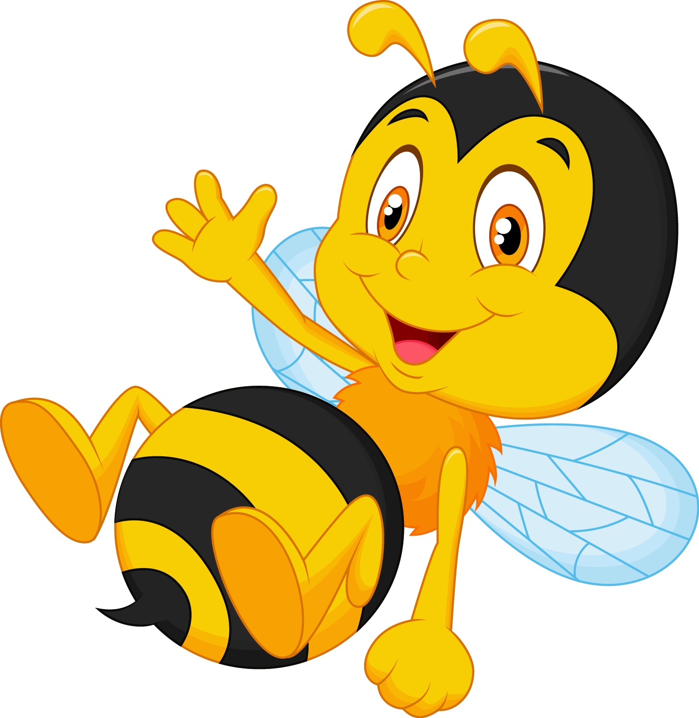 Cartoon Bee PNG Isolated Pic