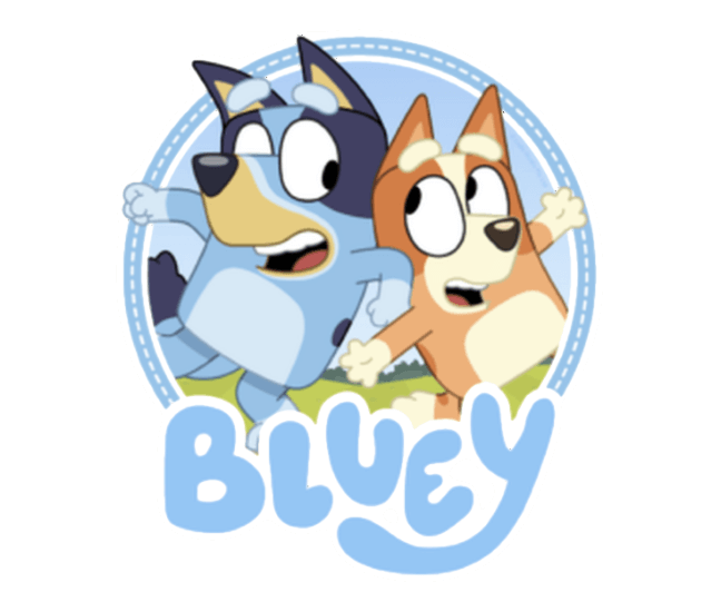Cartoon Bluey PNG Isolated HD