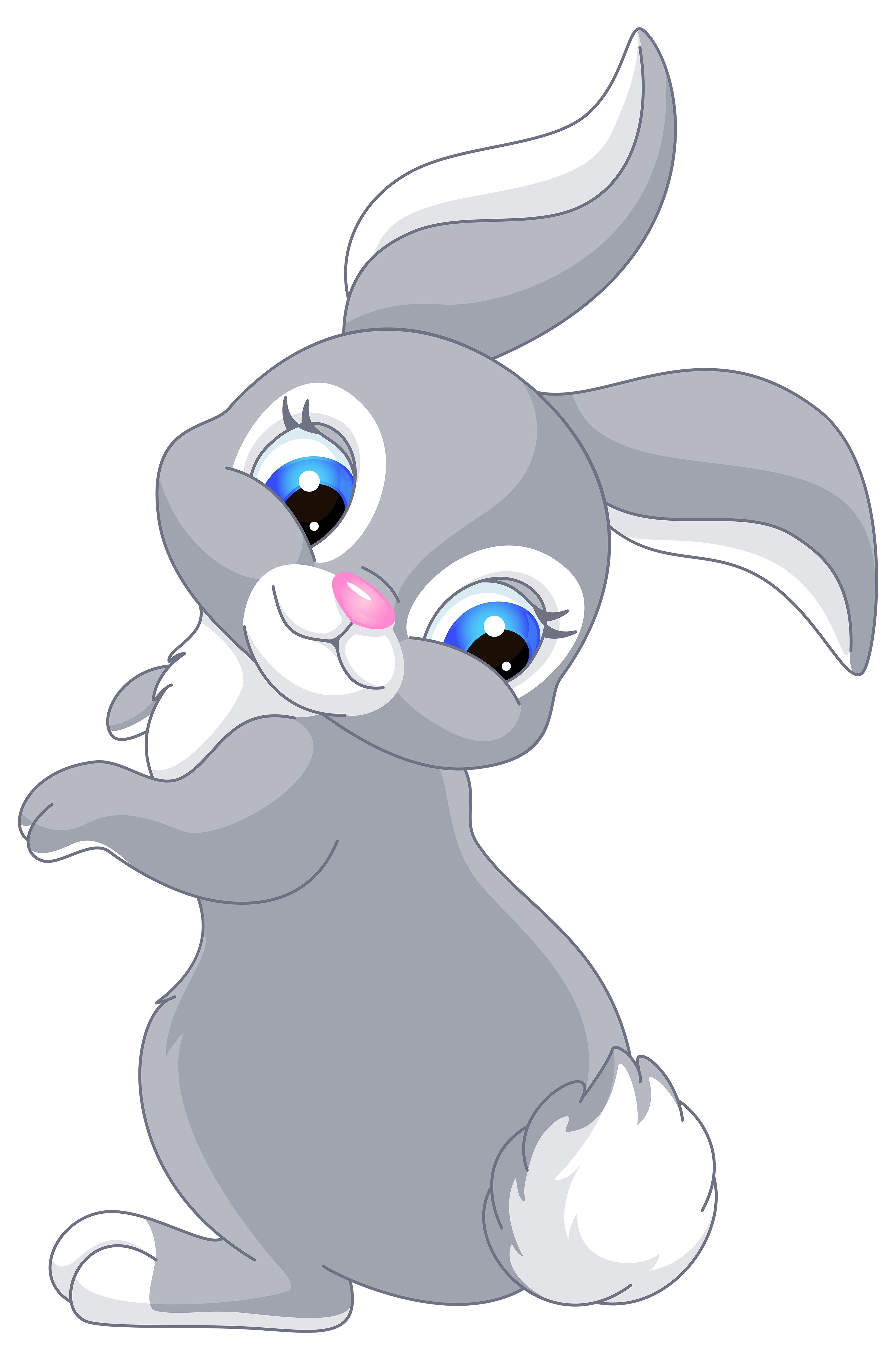 Cartoon Bunny PNG Isolated File