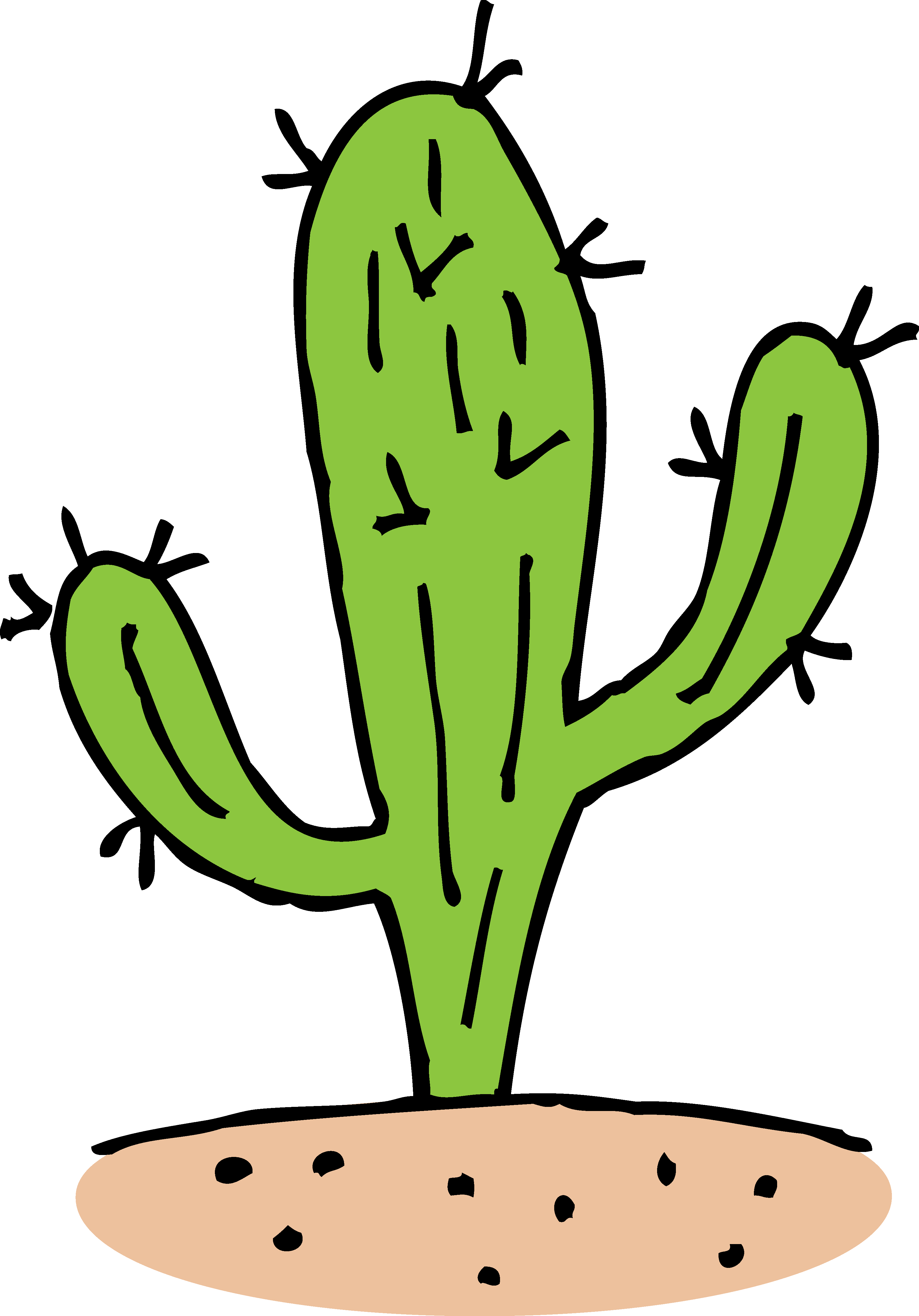Cartoon Cactus PNG File