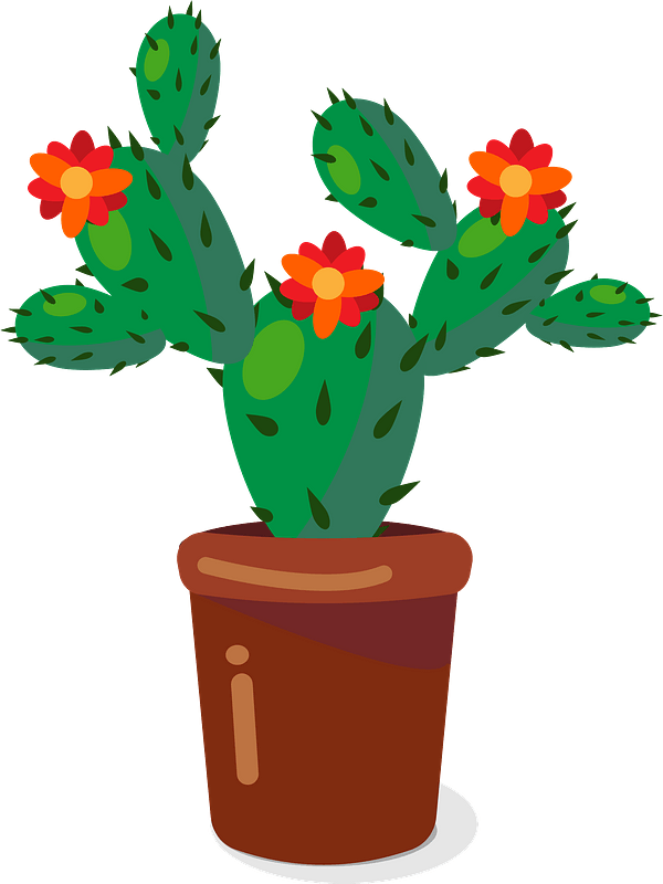 Cartoon Cactus PNG Free Download