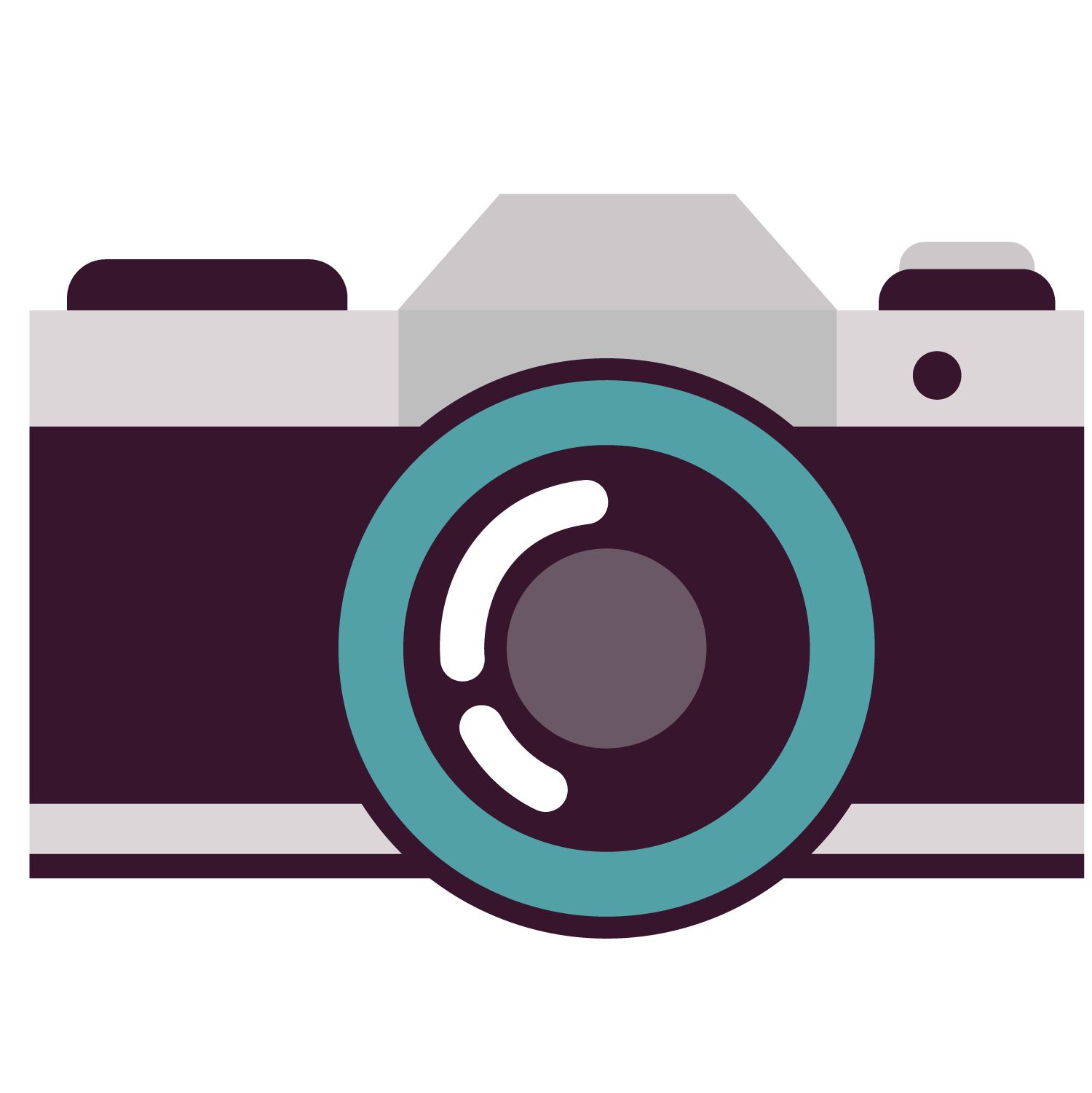 Cartoon Camera PNG Isolated Image