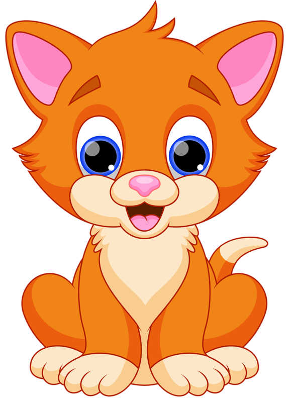 Cartoon Cat PNG Isolated File