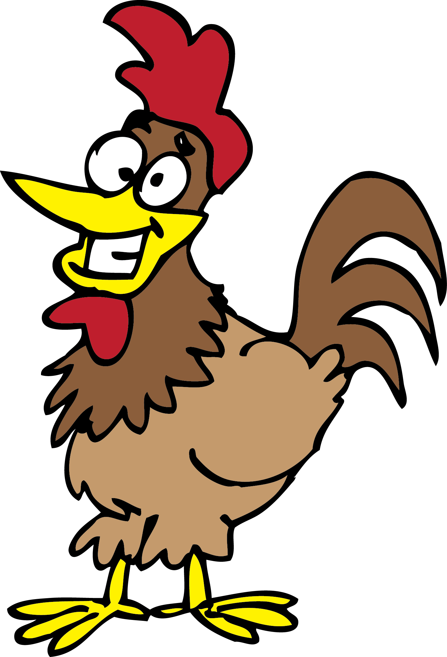 Cartoon Chicken PNG Isolated File