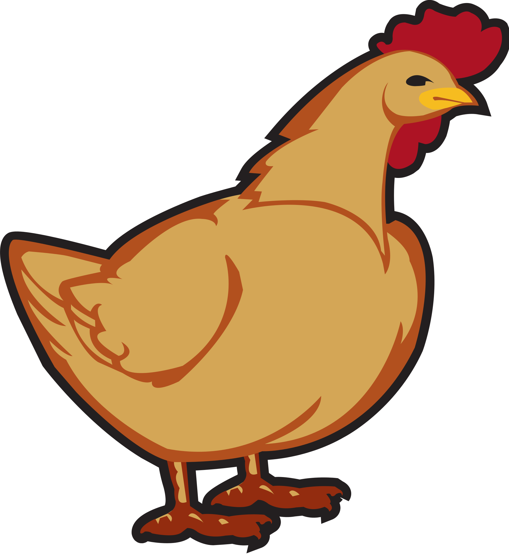 Cartoon Chicken PNG Photo