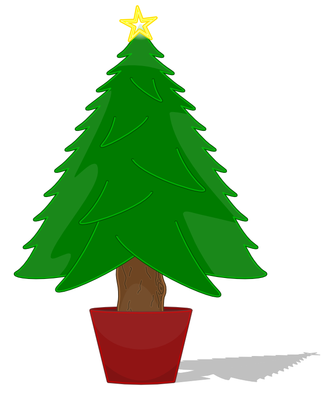Cartoon Christmas Tree PNG File