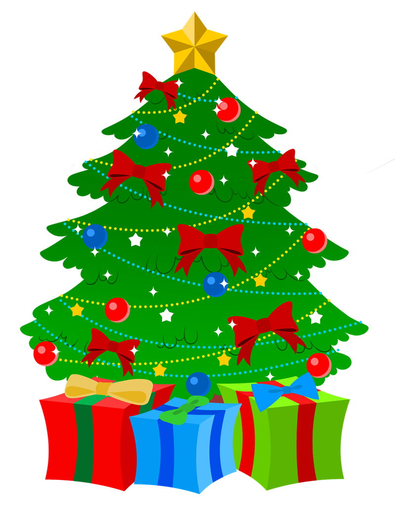 Cartoon Christmas Tree PNG Photos