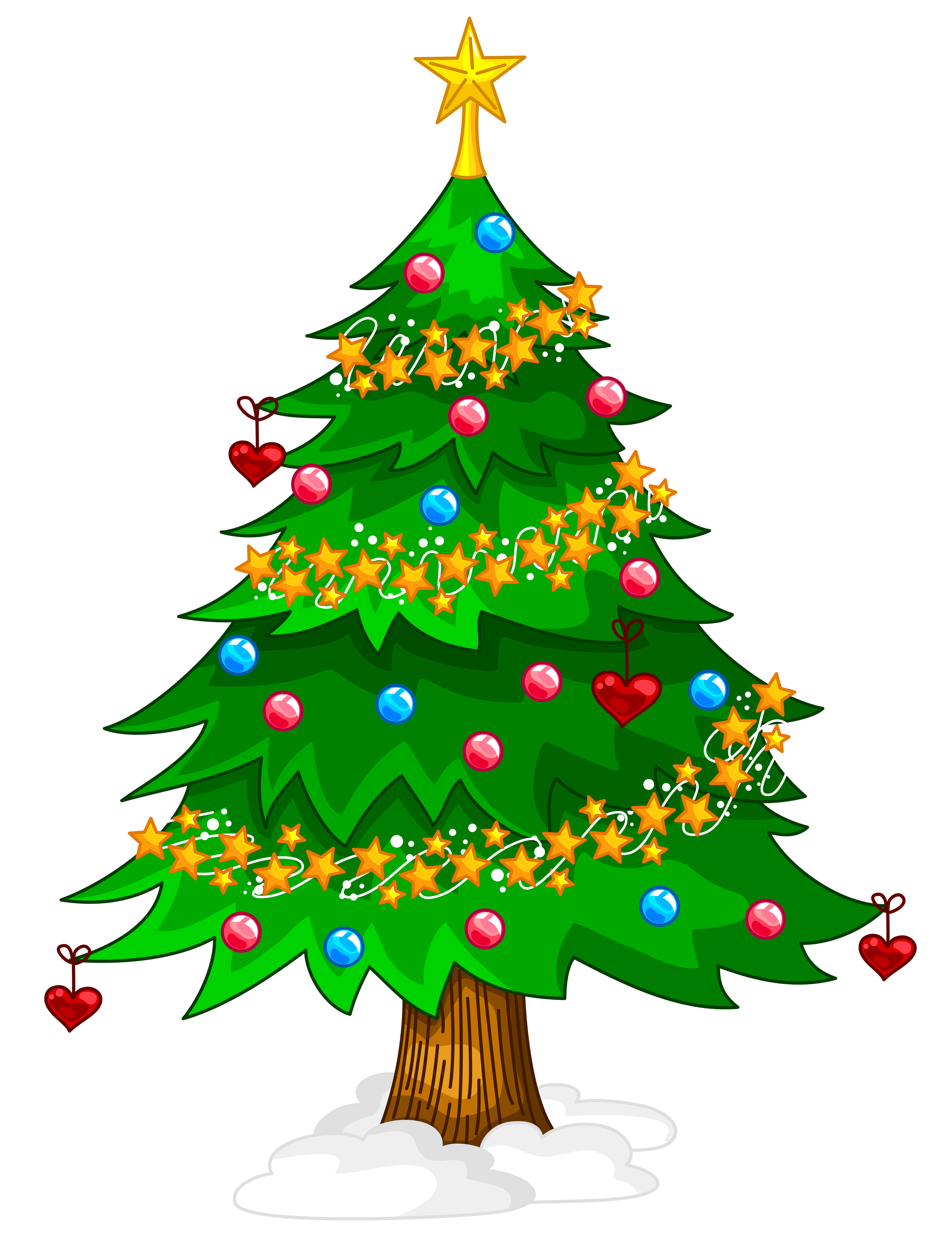 Cartoon Christmas Tree PNG Pic